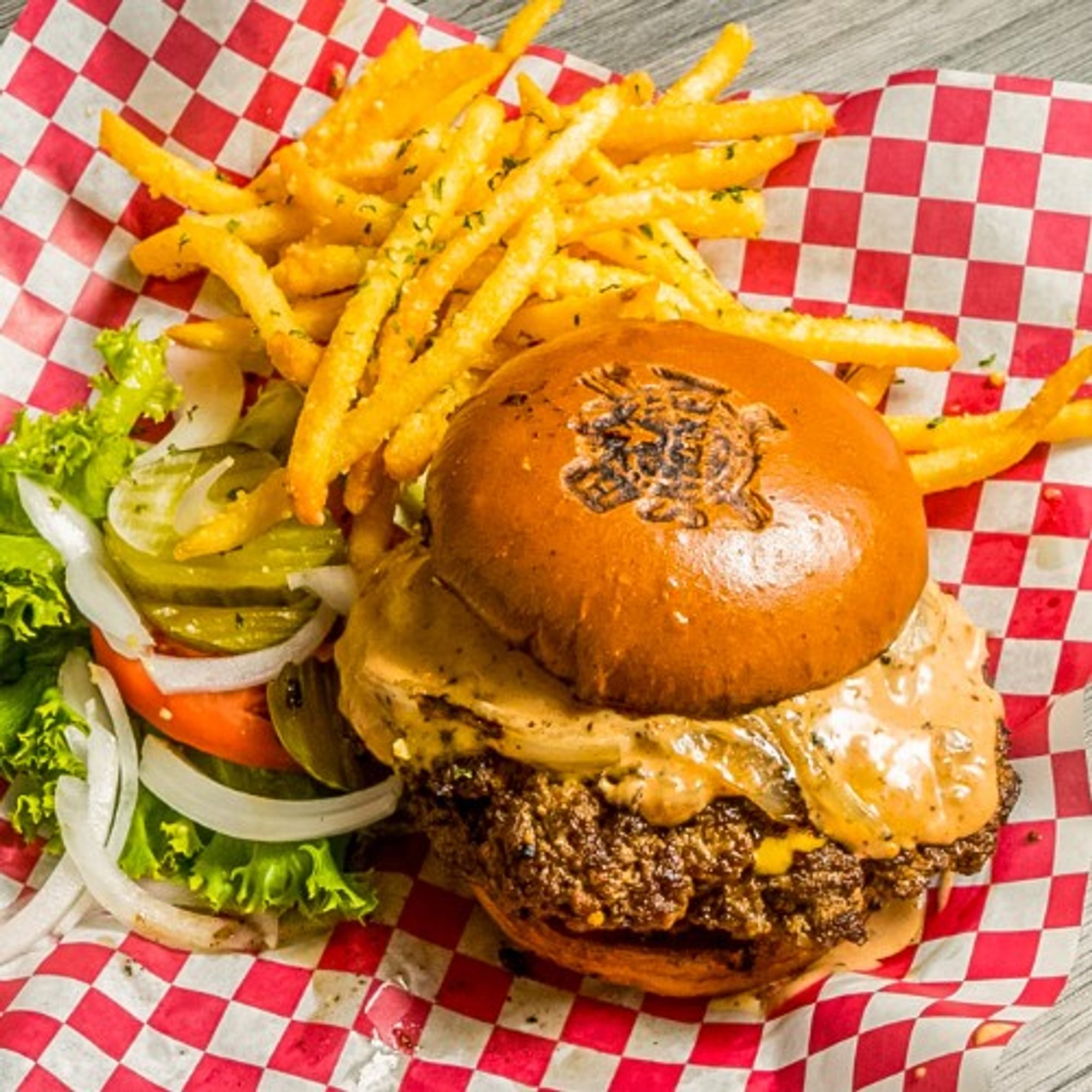 Cheese Double Smash Burger