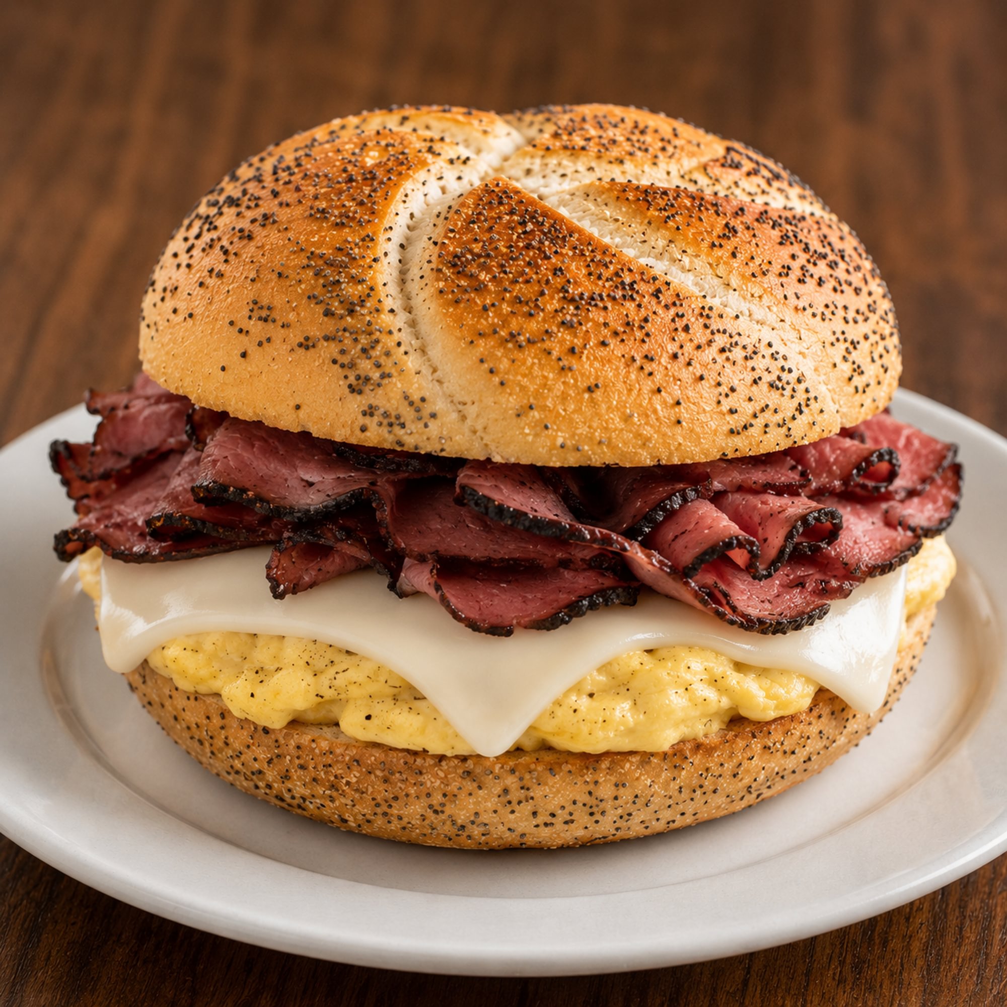 Pastrami Egg & Cheese Sandwich