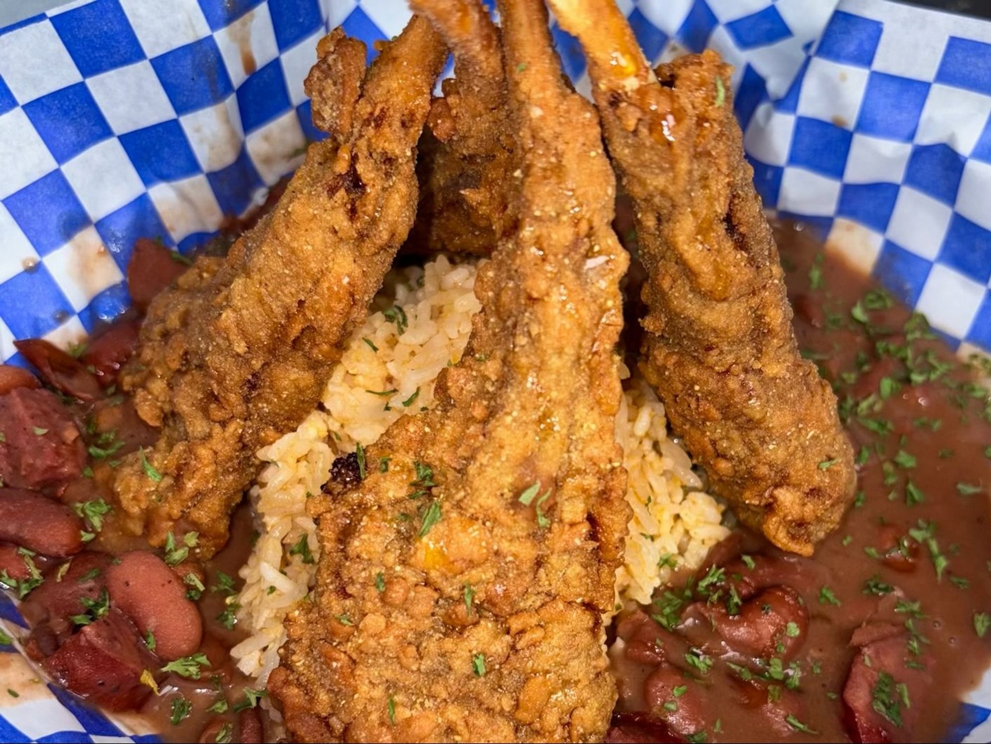 Lamb Chops Red Beans and Rice