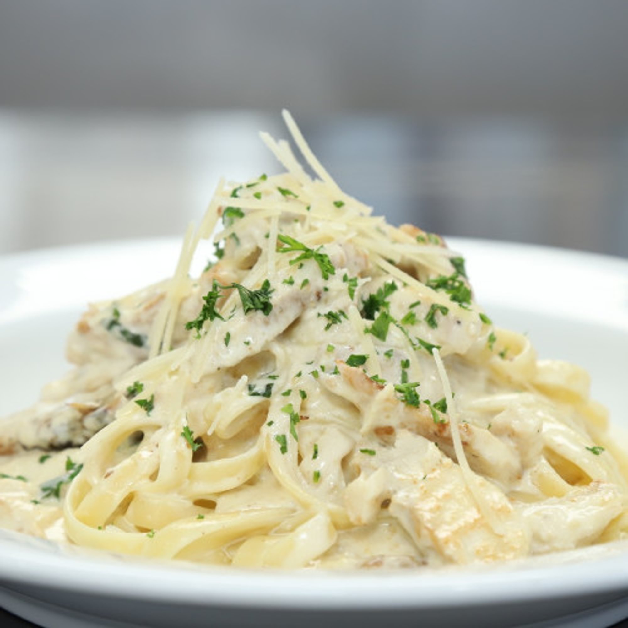 #1 Fettuccine Chicken Alfredo