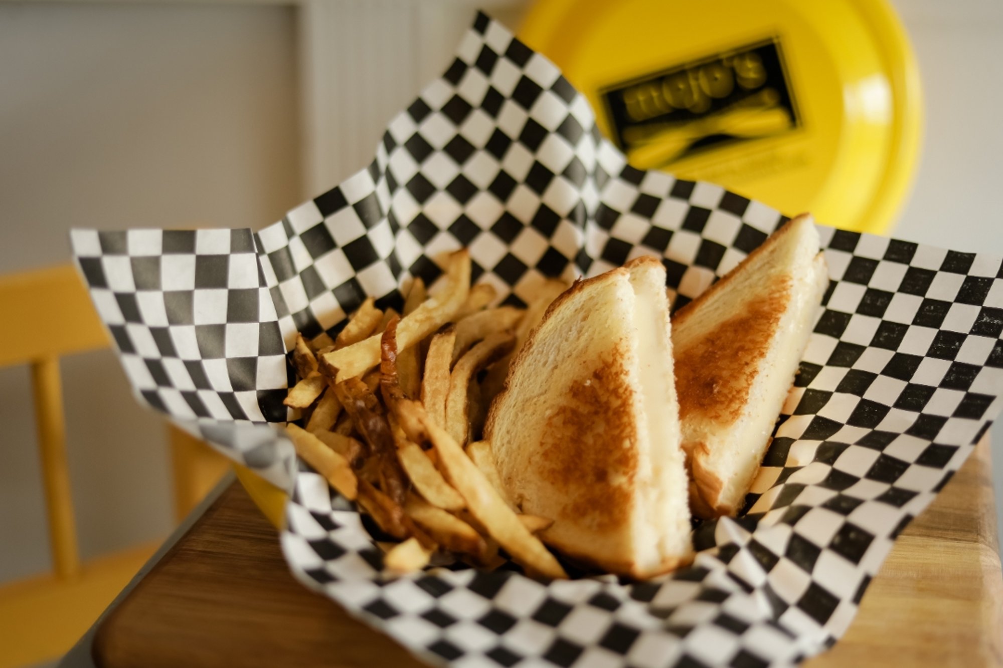 Grilled Cheese & Small Fries and Small Drink (allow 10min.)
