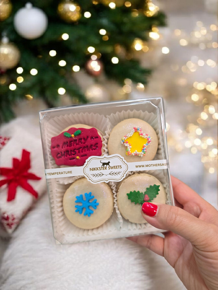 Macarons mixed flavor box of 4