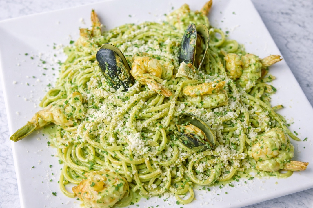 Pasta con Camarón Culichi