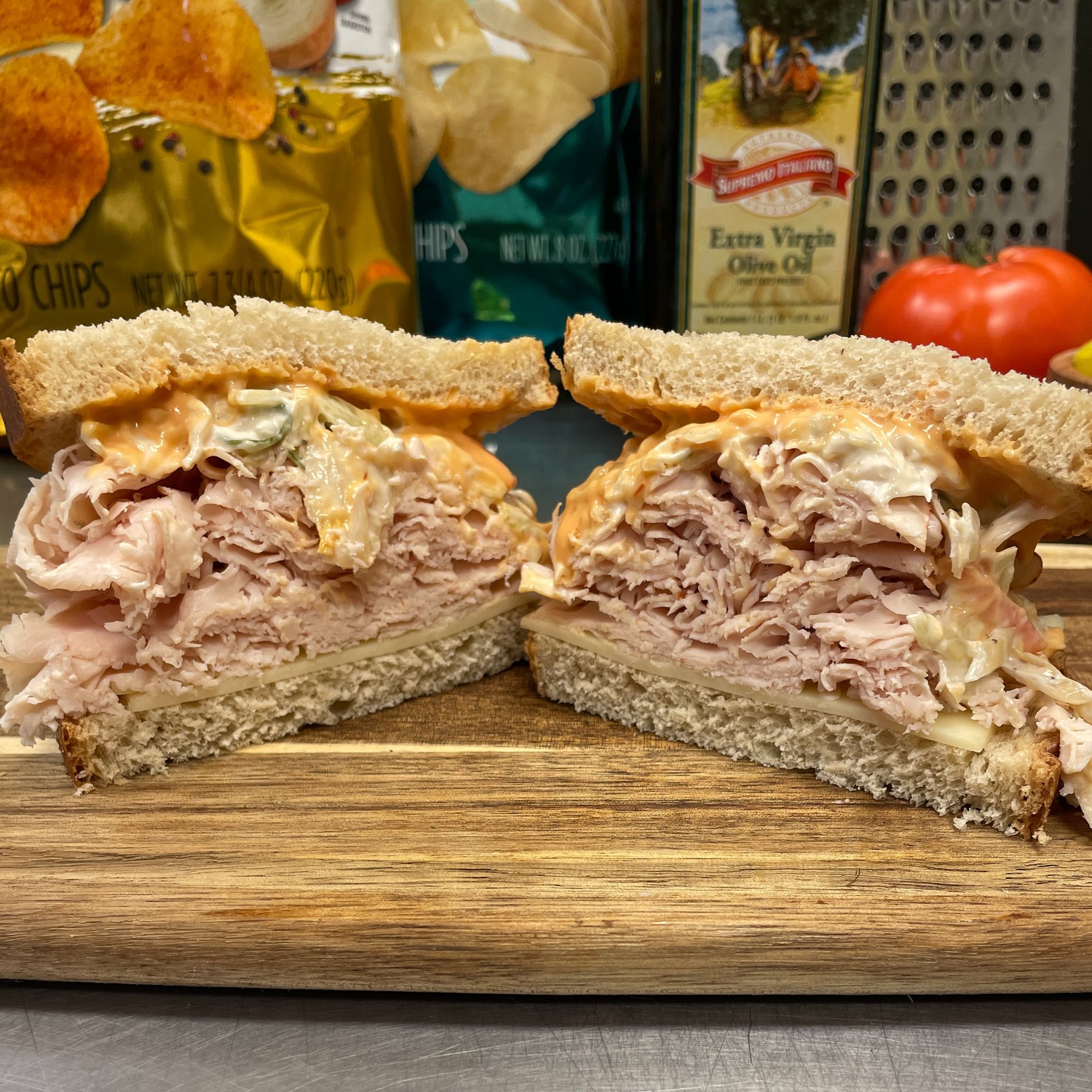 Turkey and Swiss Sloppy Joe