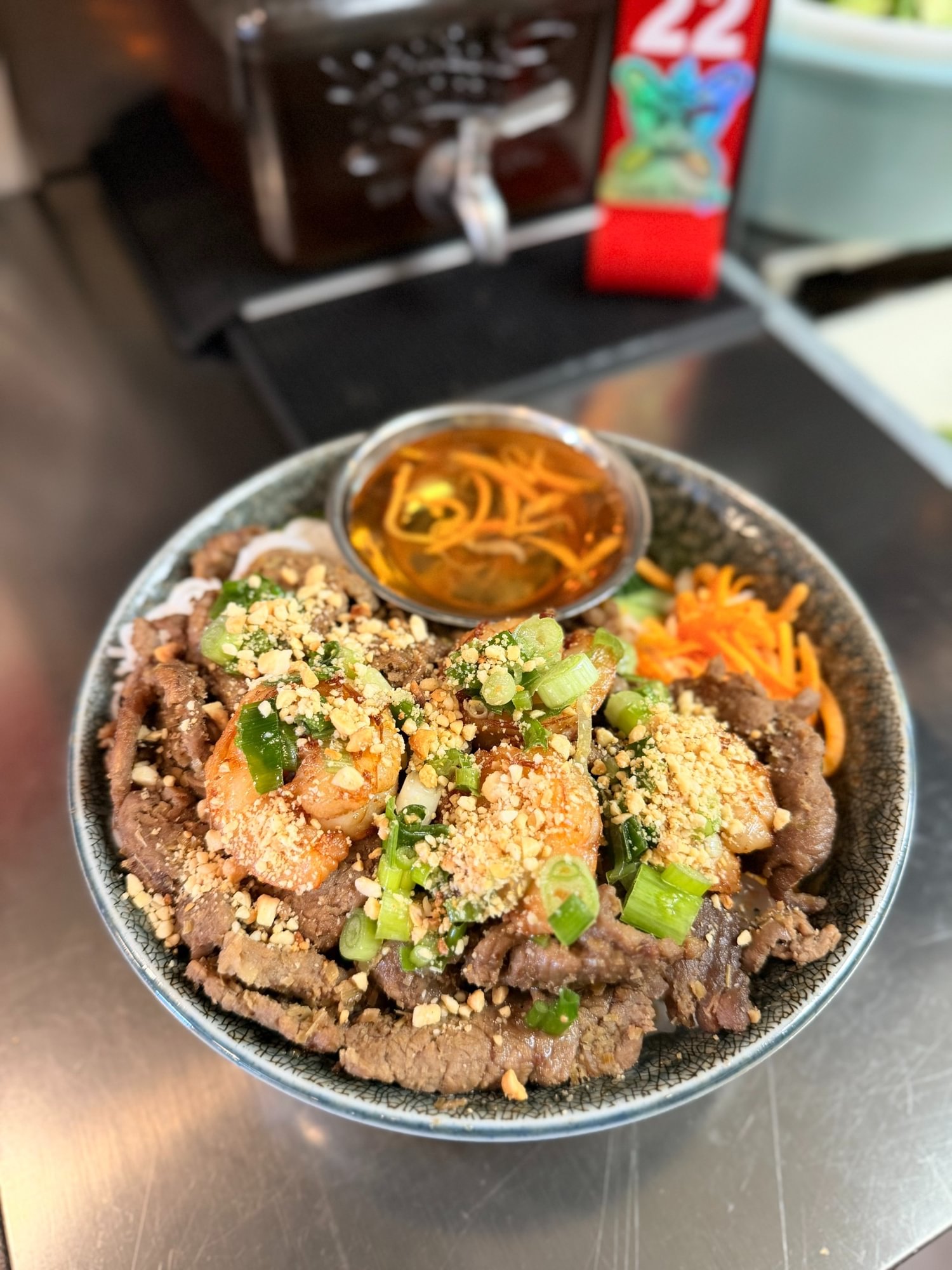 Beef & Shrimp Vermicelli (Bún Tôm Bò Nướng)