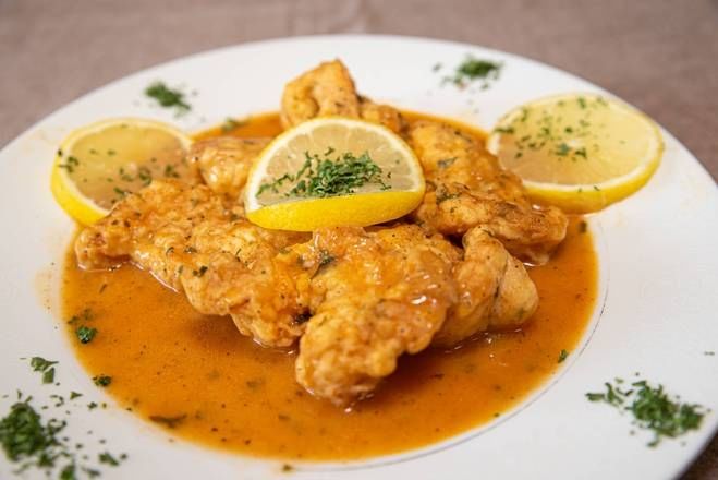 Shrimp Francese Italian Plate