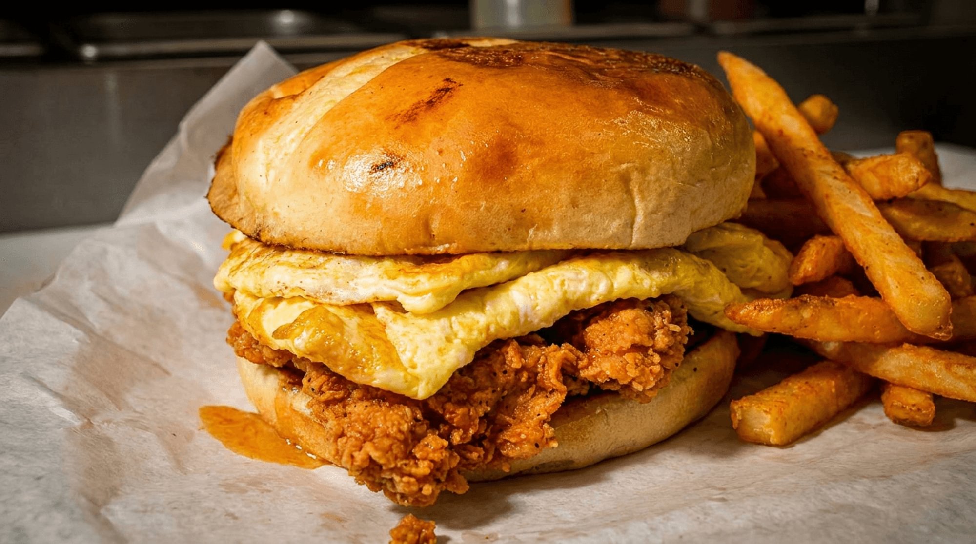 Chicken Egg & Cheese Sandwich