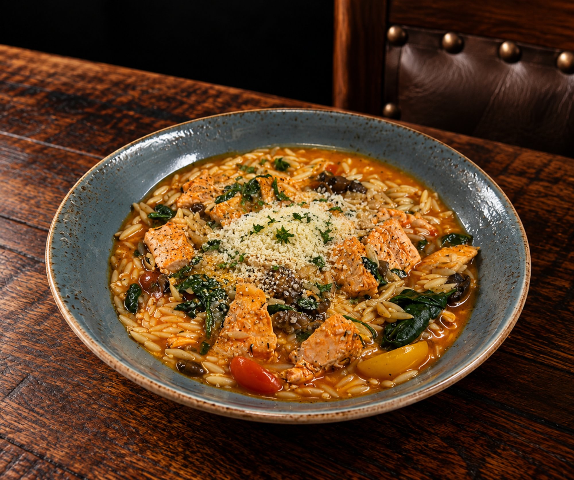 Orzo and Salmon
