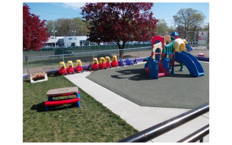 Infant, Toddler, and Discovery Preschool Playground