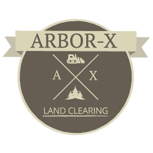 Arbor - X Land Clearing Logo