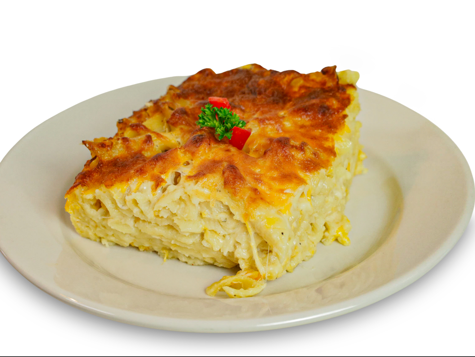 Med. Macaroni Gratine with meat