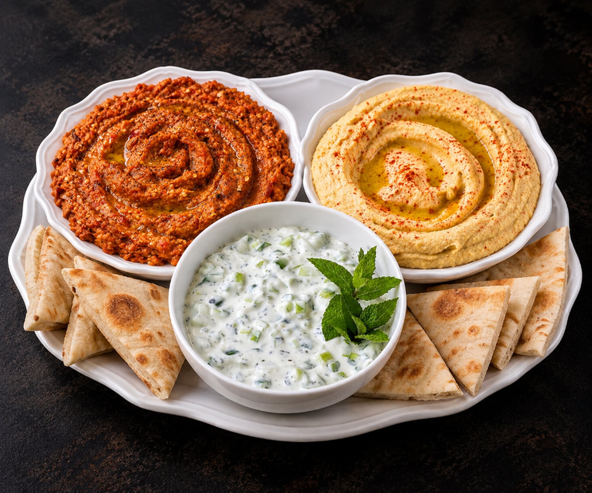 Trio Sampler & Pita