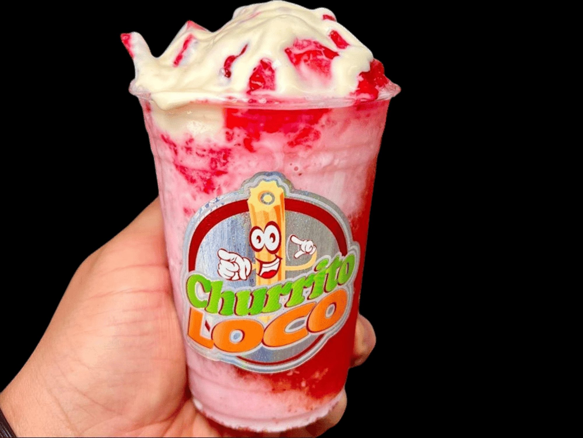 Raspado De Fresas Con Crema
