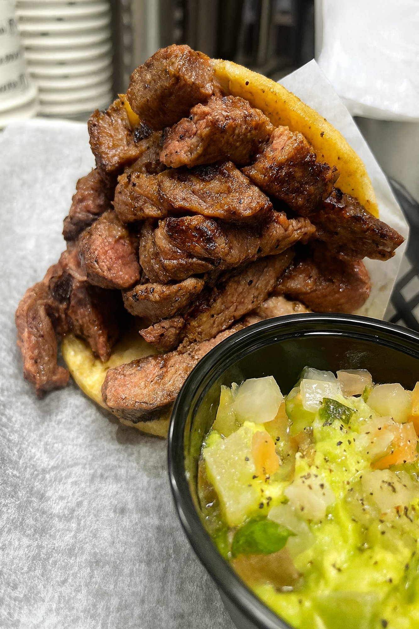 -Arepa NY Steak 8oz.