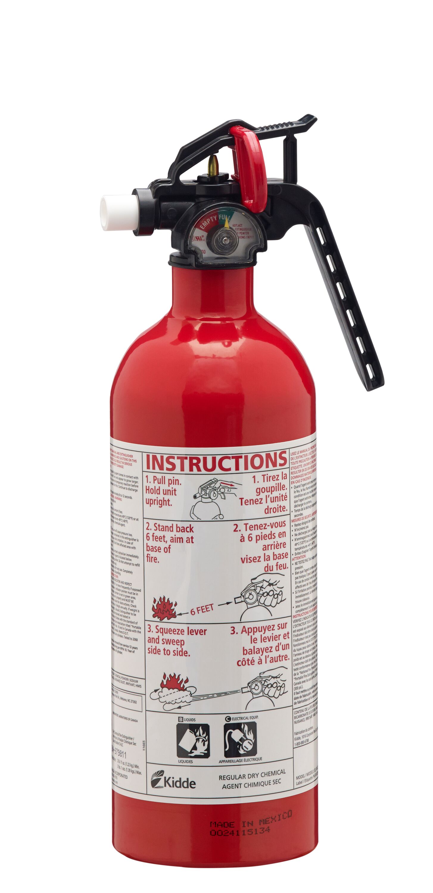 Fire Extinguishers, Kitchen/Garage Home Series, White, 5-B:C