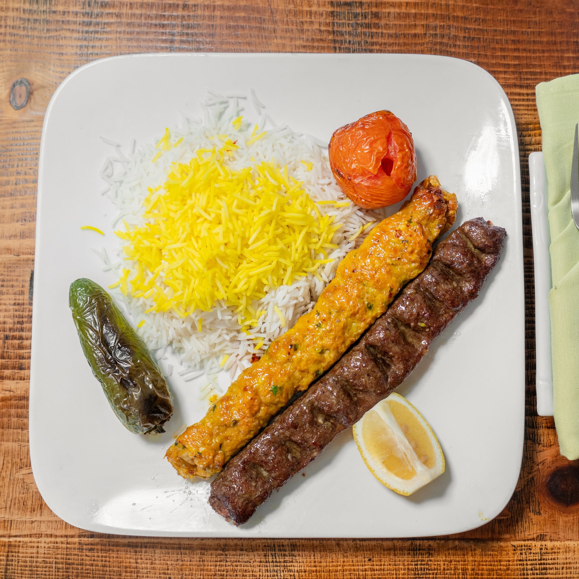 Chicken and Beef Koobideh Combo