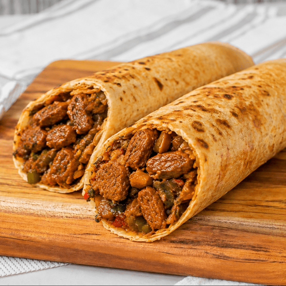 Soy chicken tikka wrap