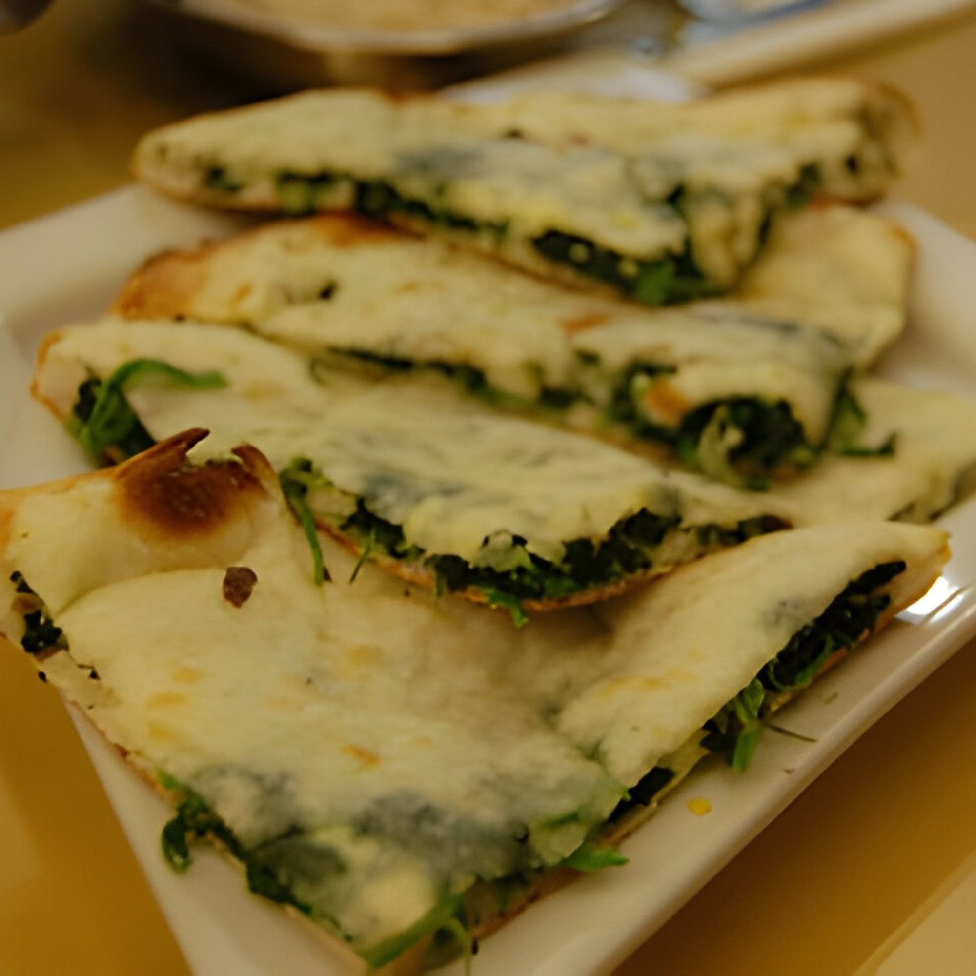 Spinach naan