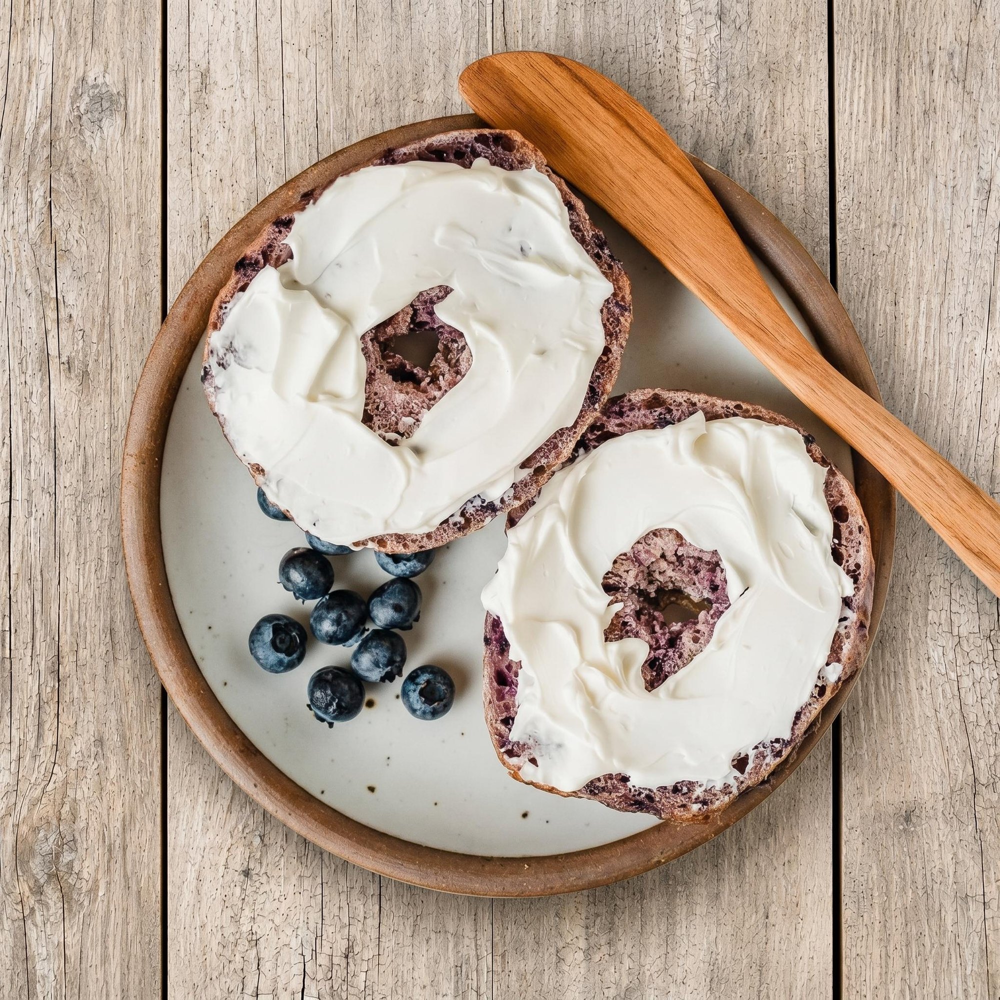 Blueberry Begal Toast