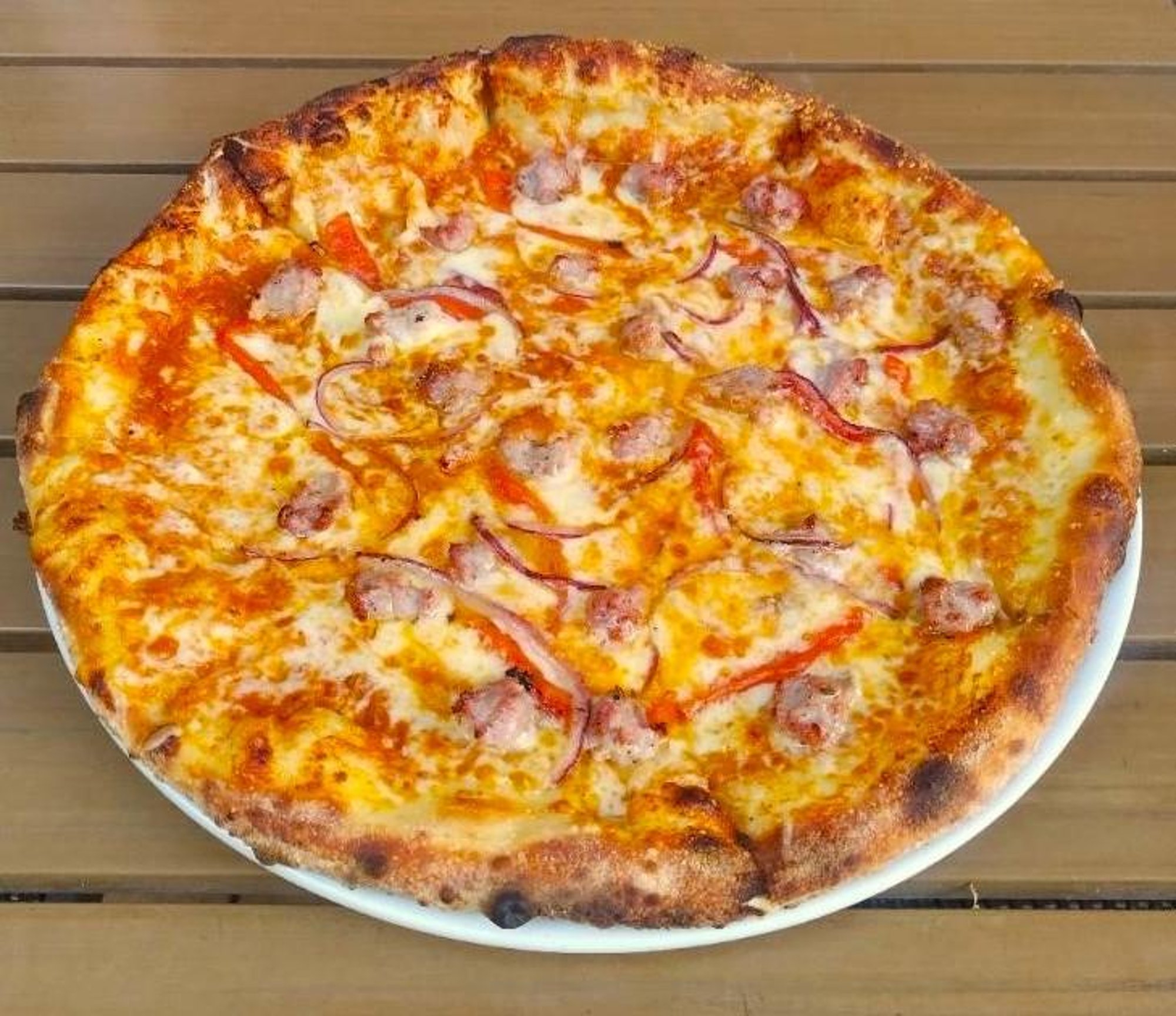 Fresh Sausage Pizza