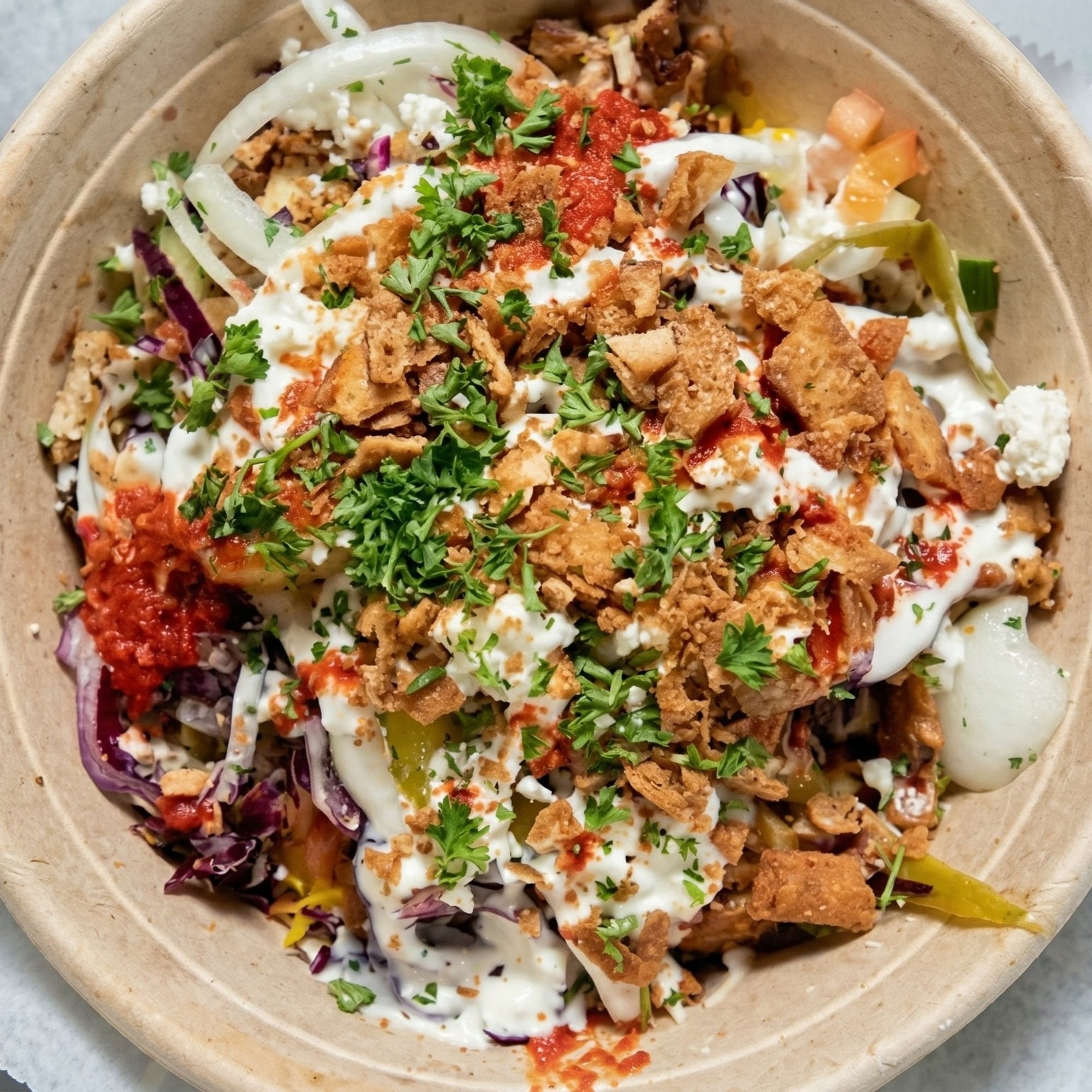 CHICKEN SHAWARMA HUMMUS 