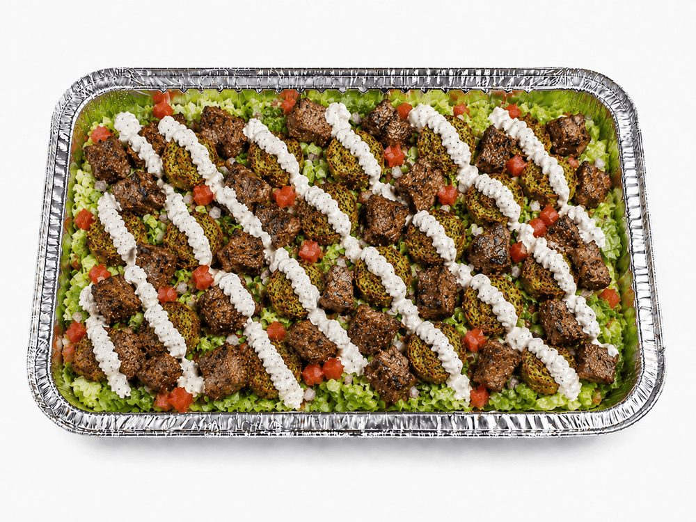 Lamb & Falafel Over Salad