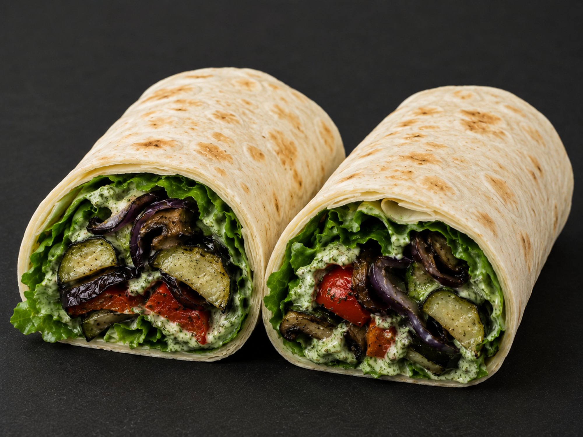 1. Roasted Vegetables Wrap
