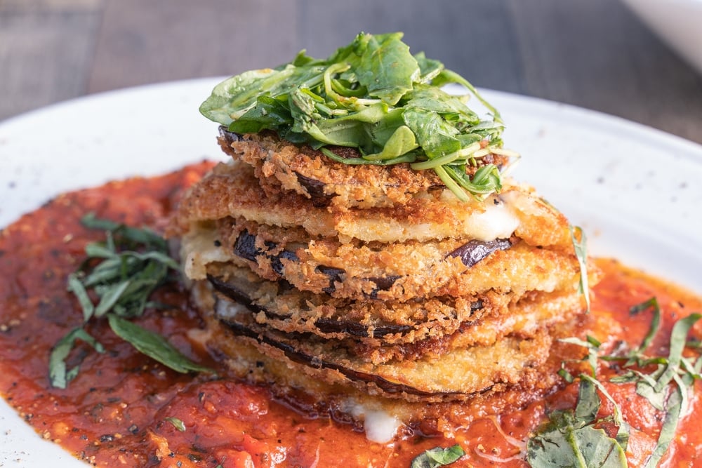 Eggplant Parmesan Stack