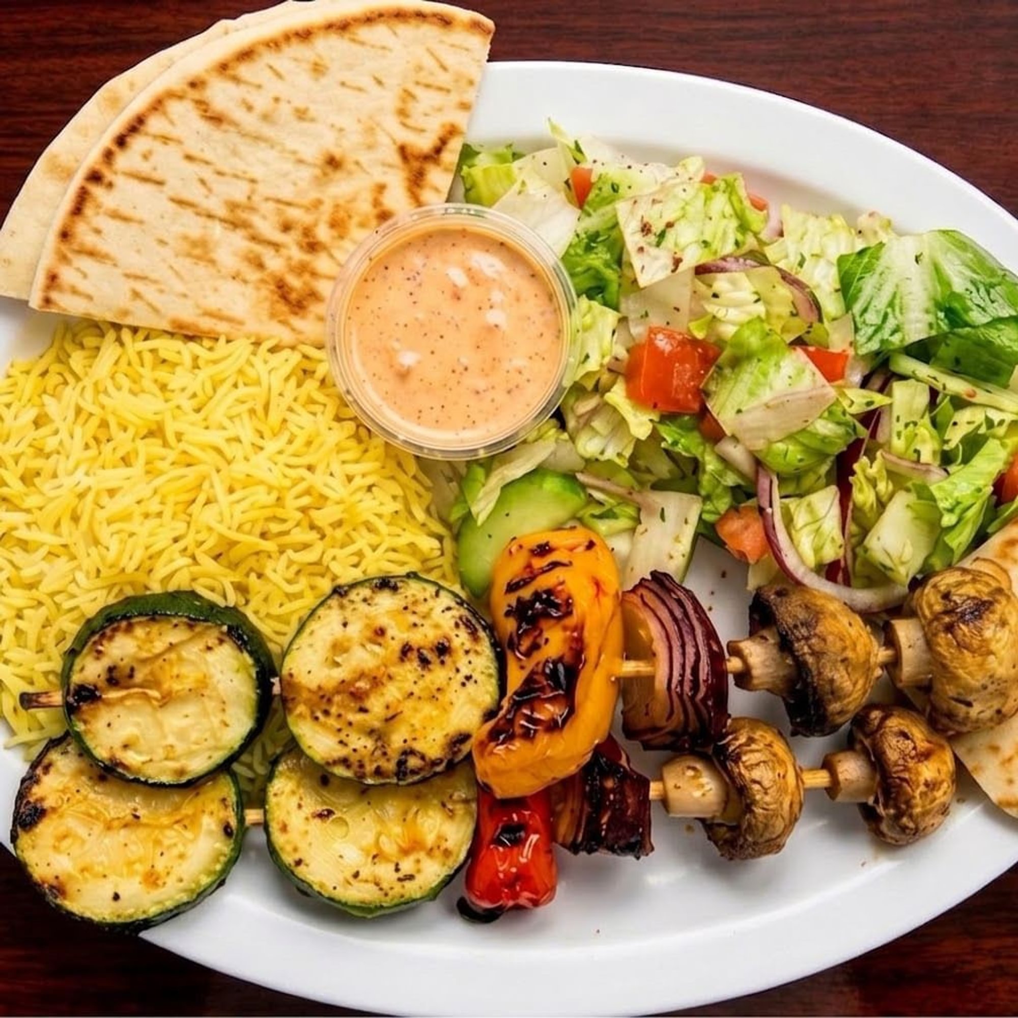Veggie Kabab Skewer Plate