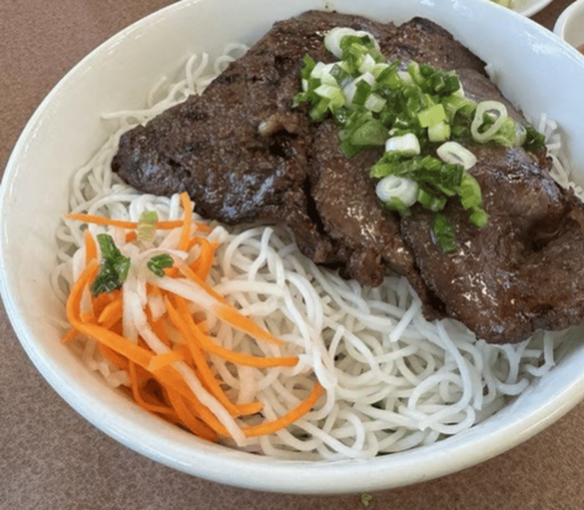 #35 Grilled Beef Over Vermicelli