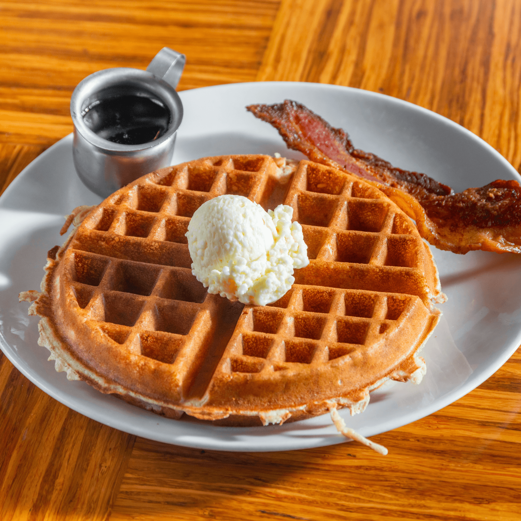 Kid Waffle w/ Bacon