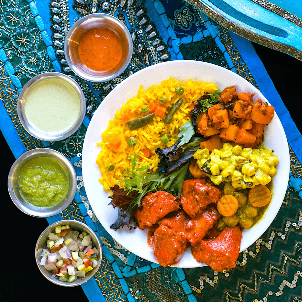 Meat and Vegetable Combination Plate