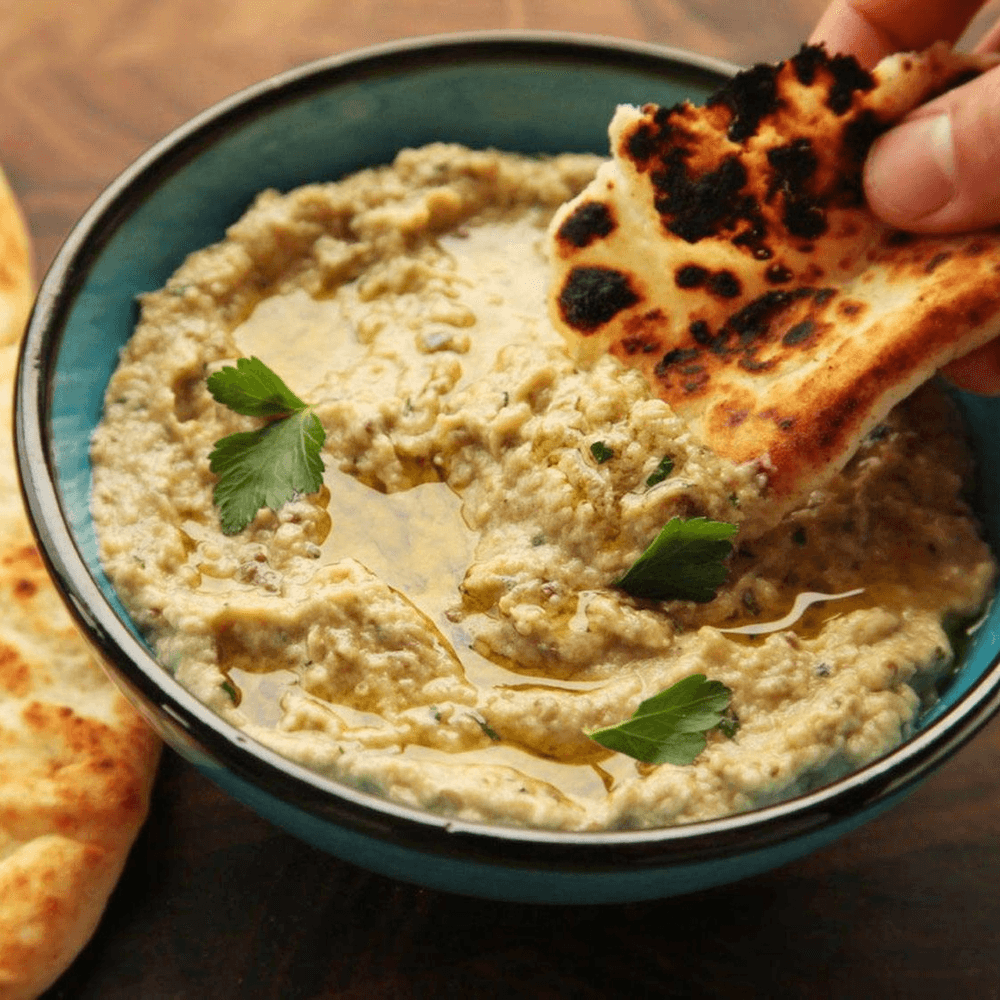 Baba Gannouj with Pita