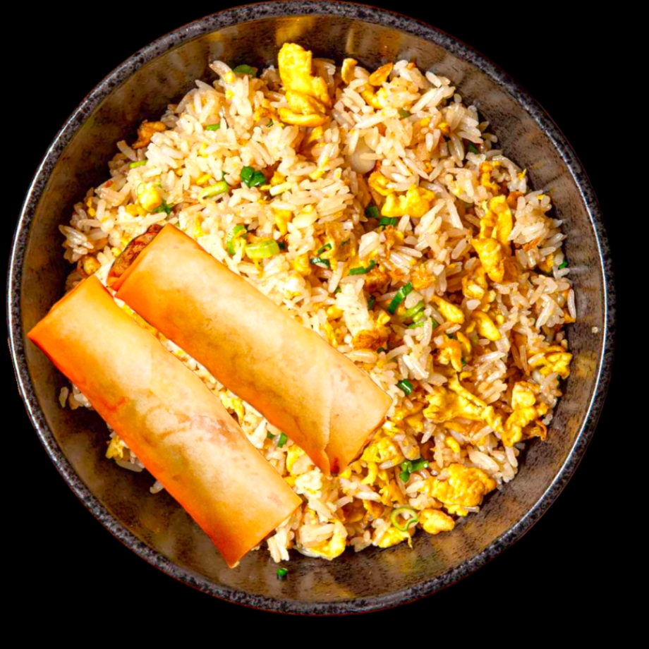 Fried Rice/2 Eggs Rolls