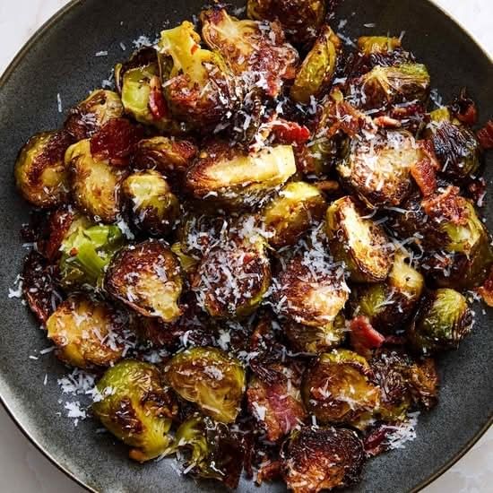 Fried brussel sprouts