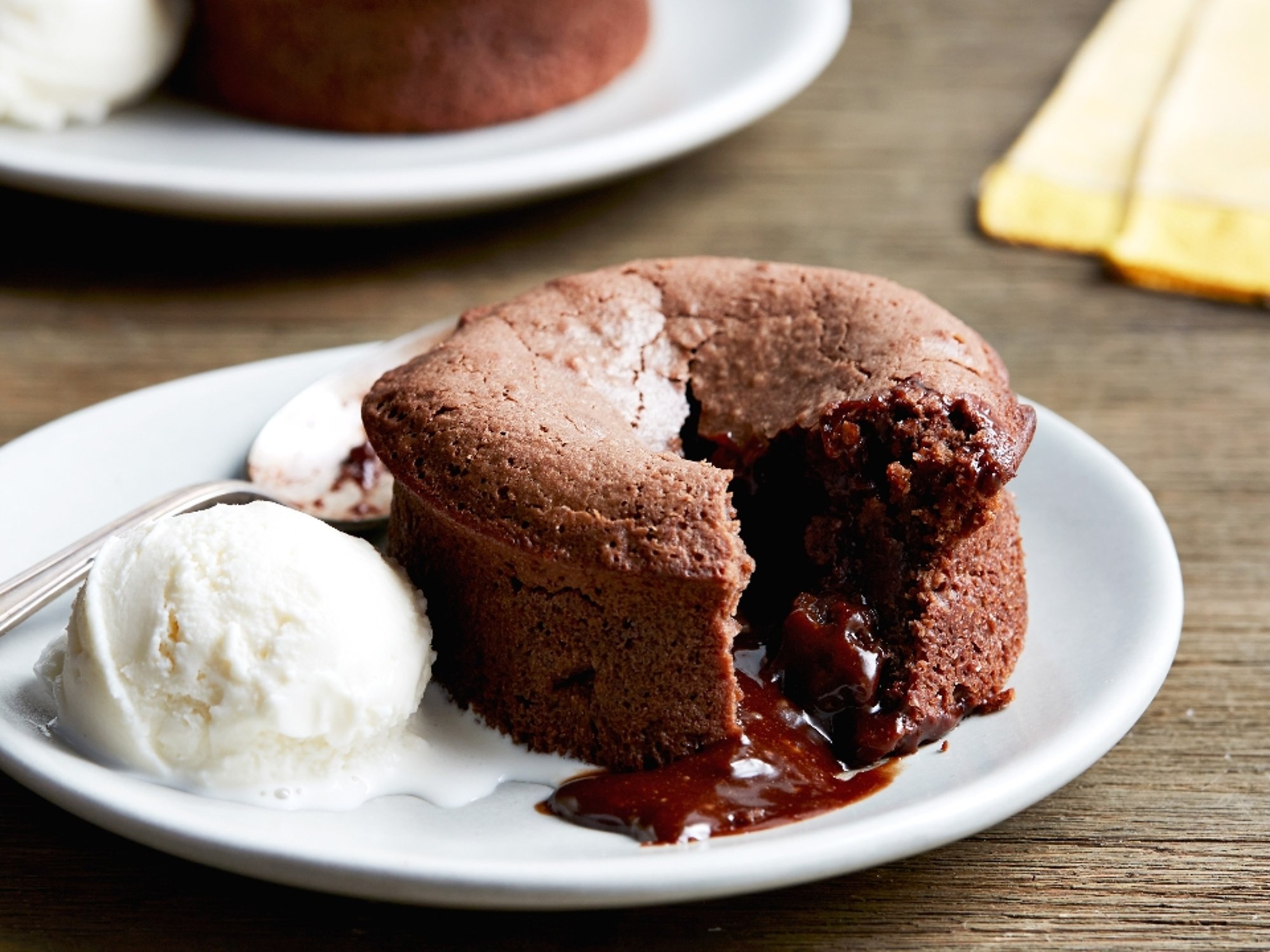Lava Cake with Ice Cream