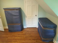 Items are quilt wrapped from top to bottom. All items are unwrapped after the move to ensure there is no damage during transport. Furniture is arranged according to the customers preference. Items are quilt wrapped from top to bottom. All items are unwrapped after the move to ensure there is no damage during transport. Furniture is arranged according to the customers preference.