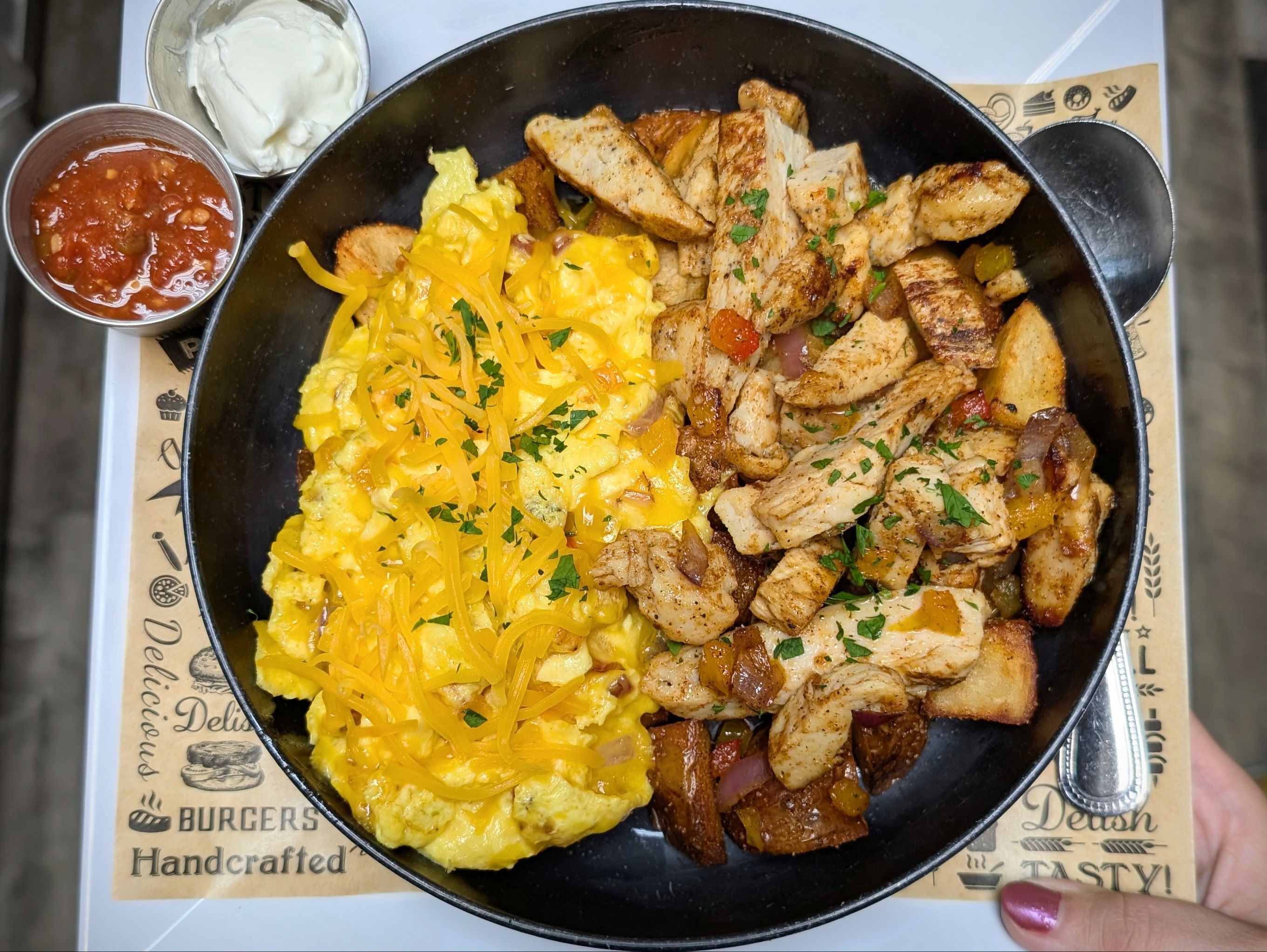 Chicken fajita Scrambler