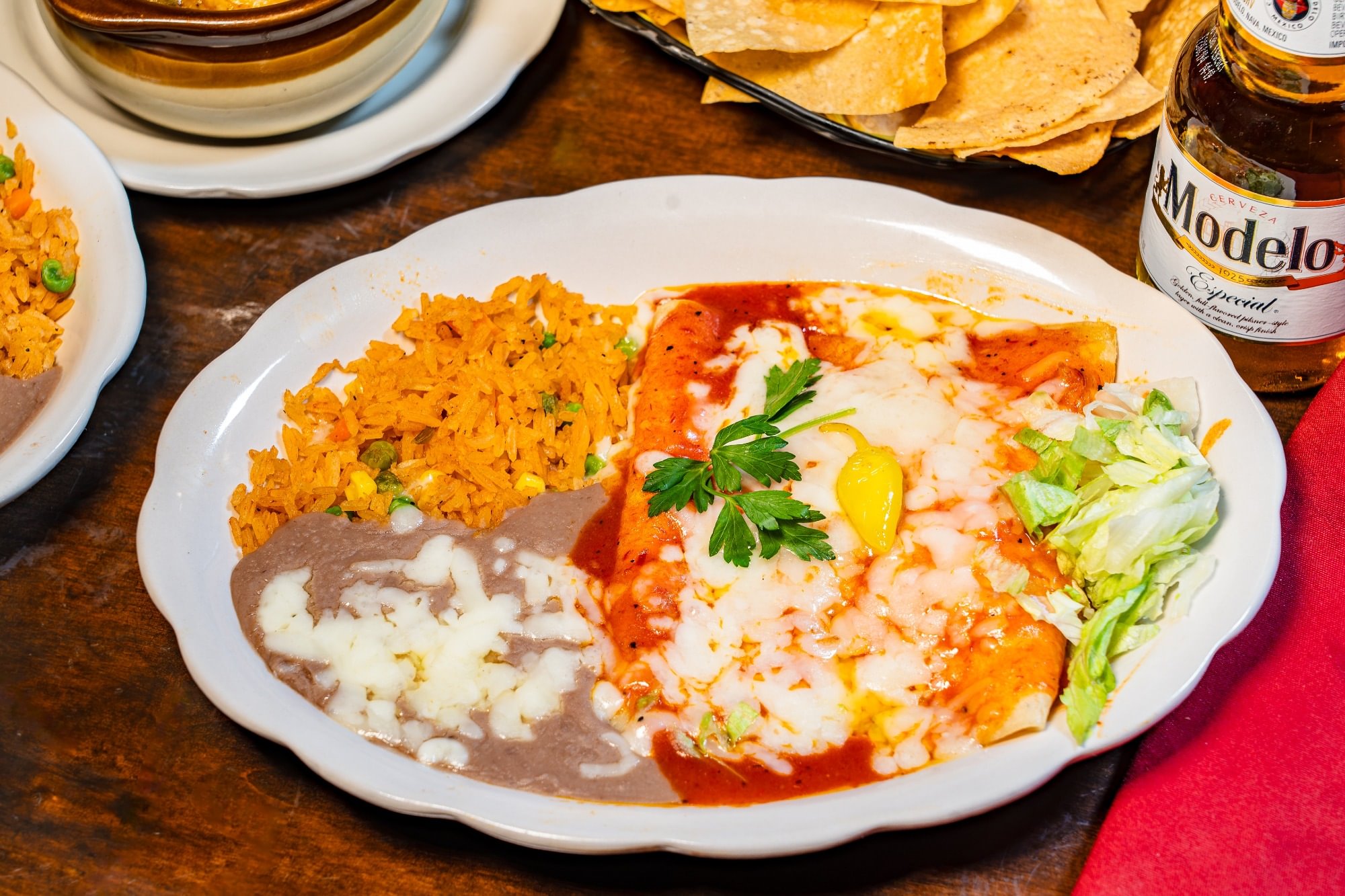 8. Two Enchiladas de Queso