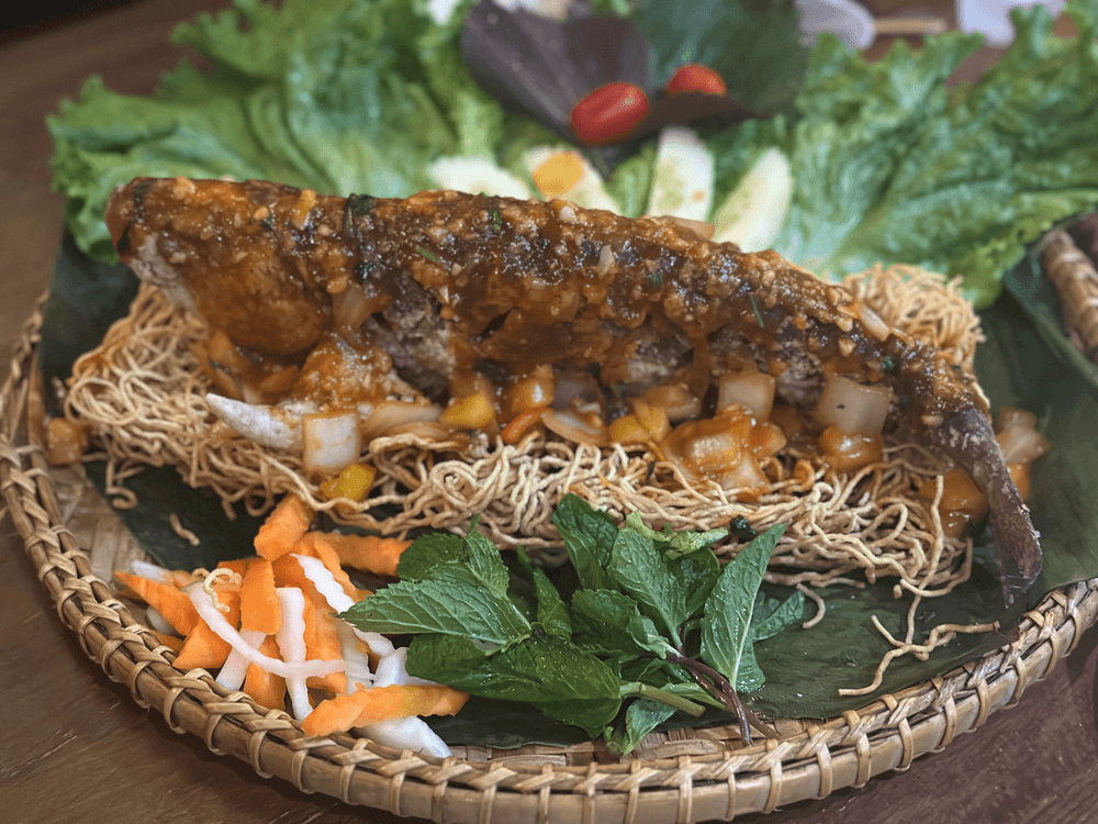 Fried Branzino
