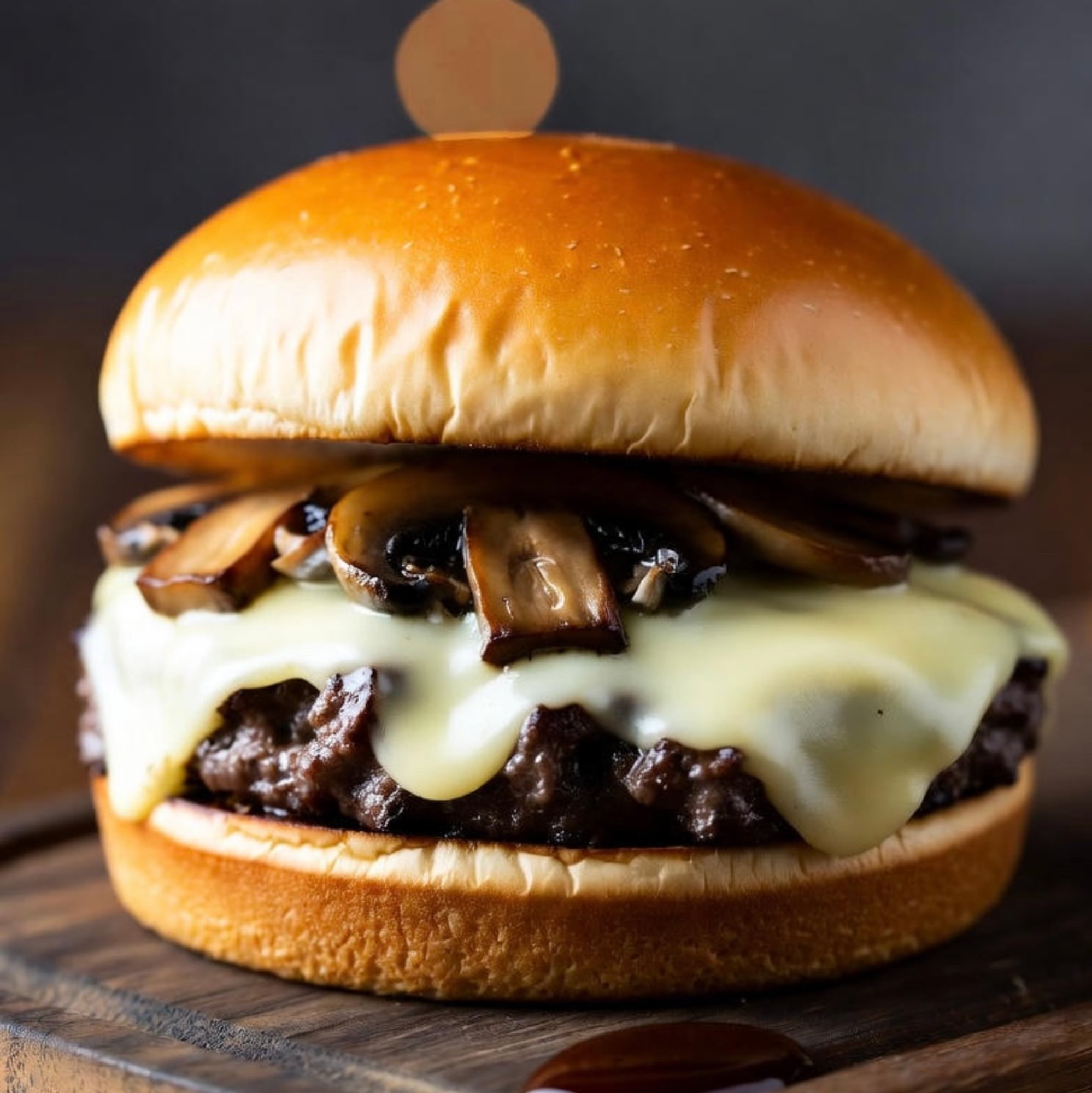 Mushroom Swiss Burger