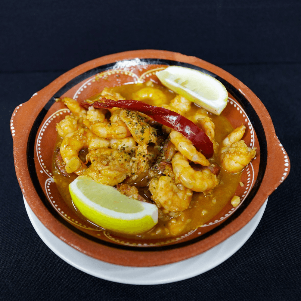 Shrimp and Sausage in Garlic Sauce