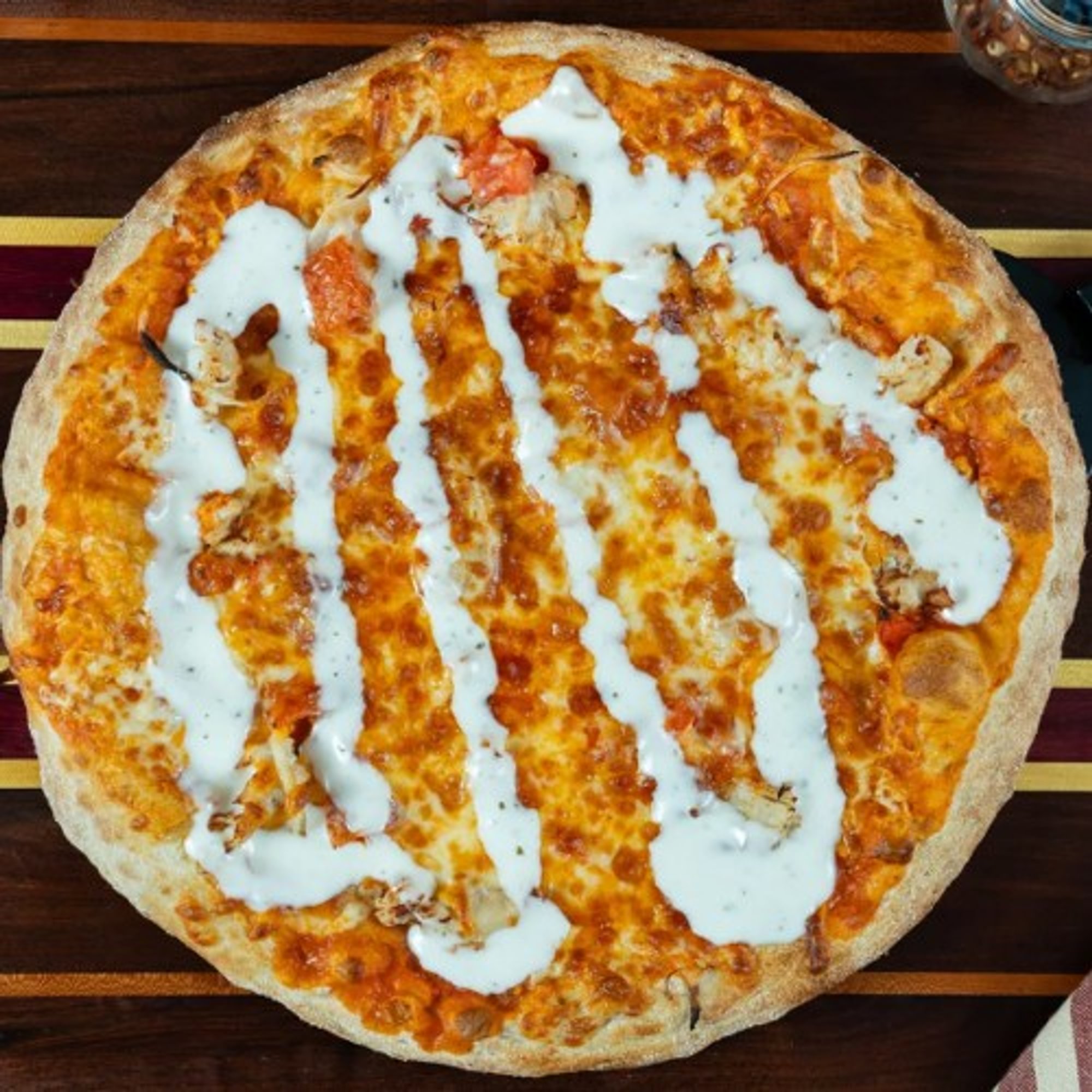Buffalo Rancher Pizza (Papoos - 5" (4 Slice) )