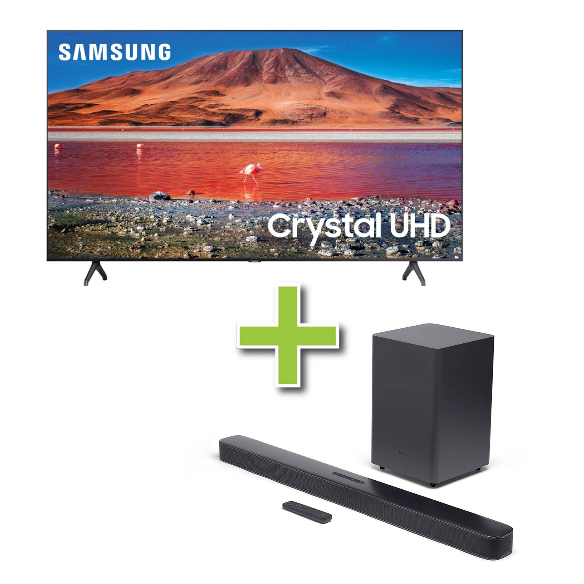 65" Samsung 4K Ultra HD Smart TV & JBL 2.1ch Soundbar w/ Subwoofer