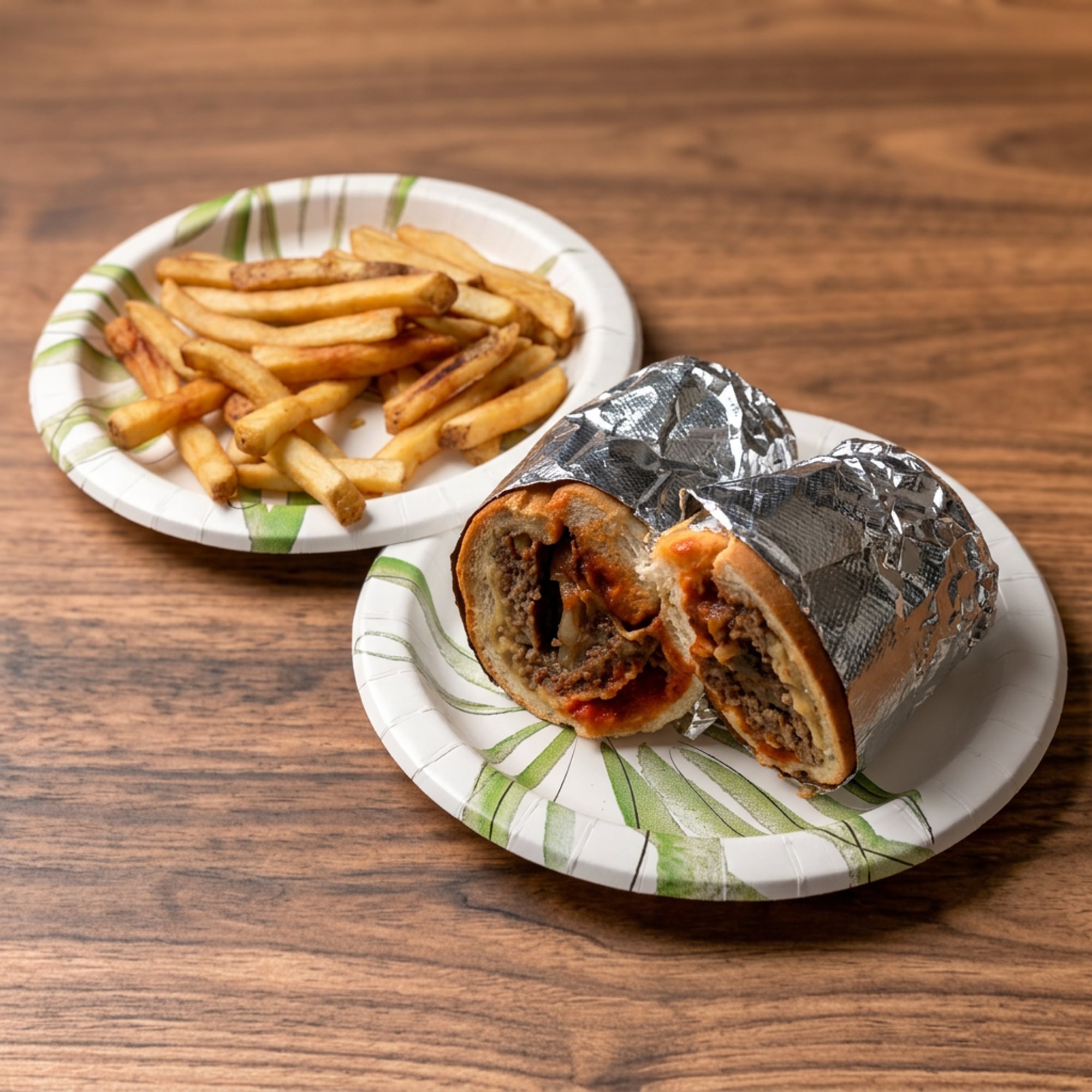 1. 1 Sub, French Fries, Can Soda