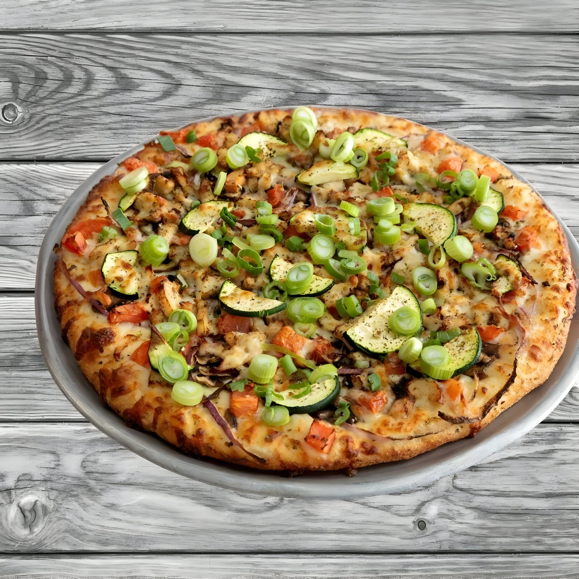 Garlic Chicken Pizza