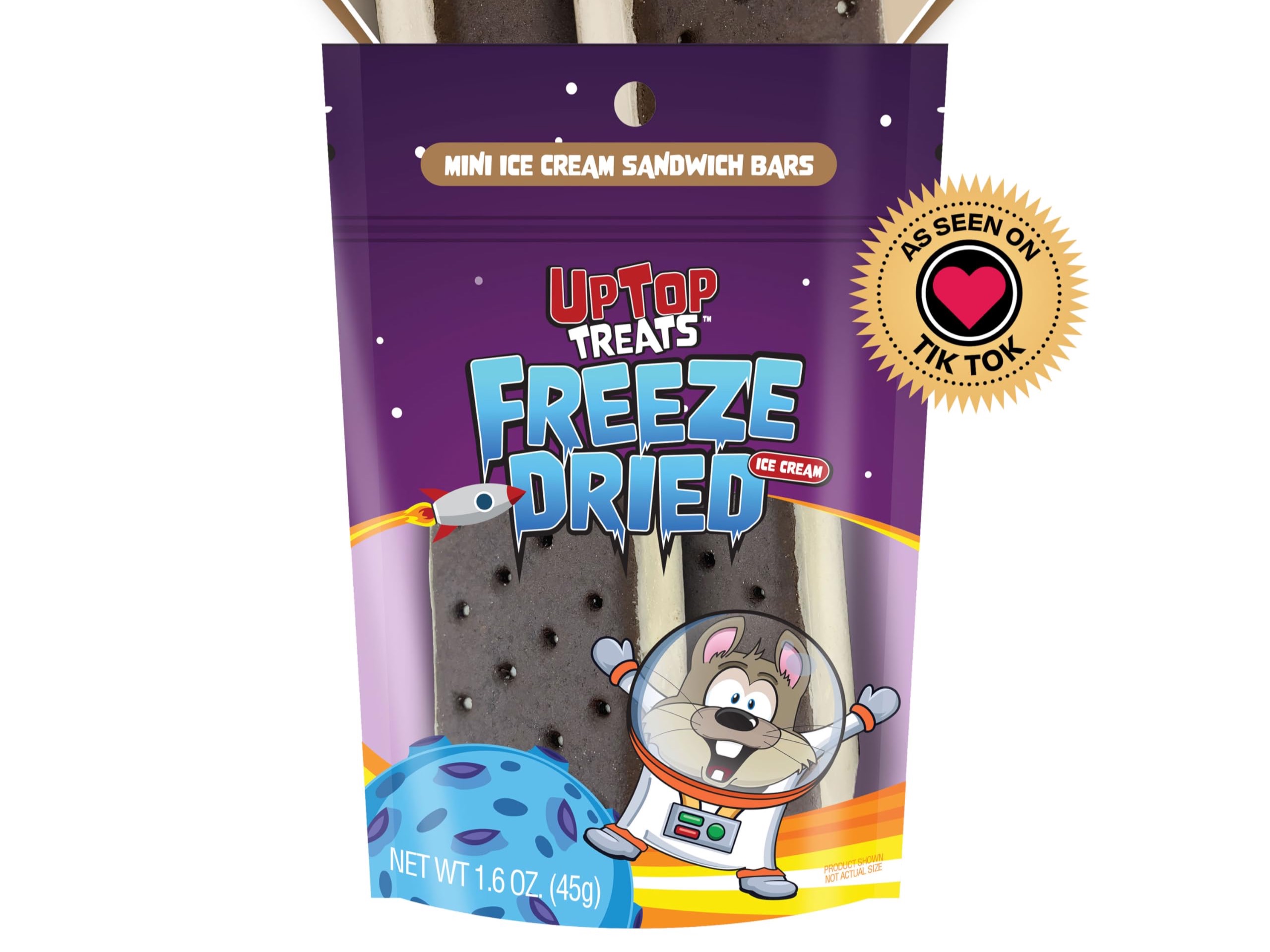 Freeze Dried Vanilla Ice Cream Sandwich