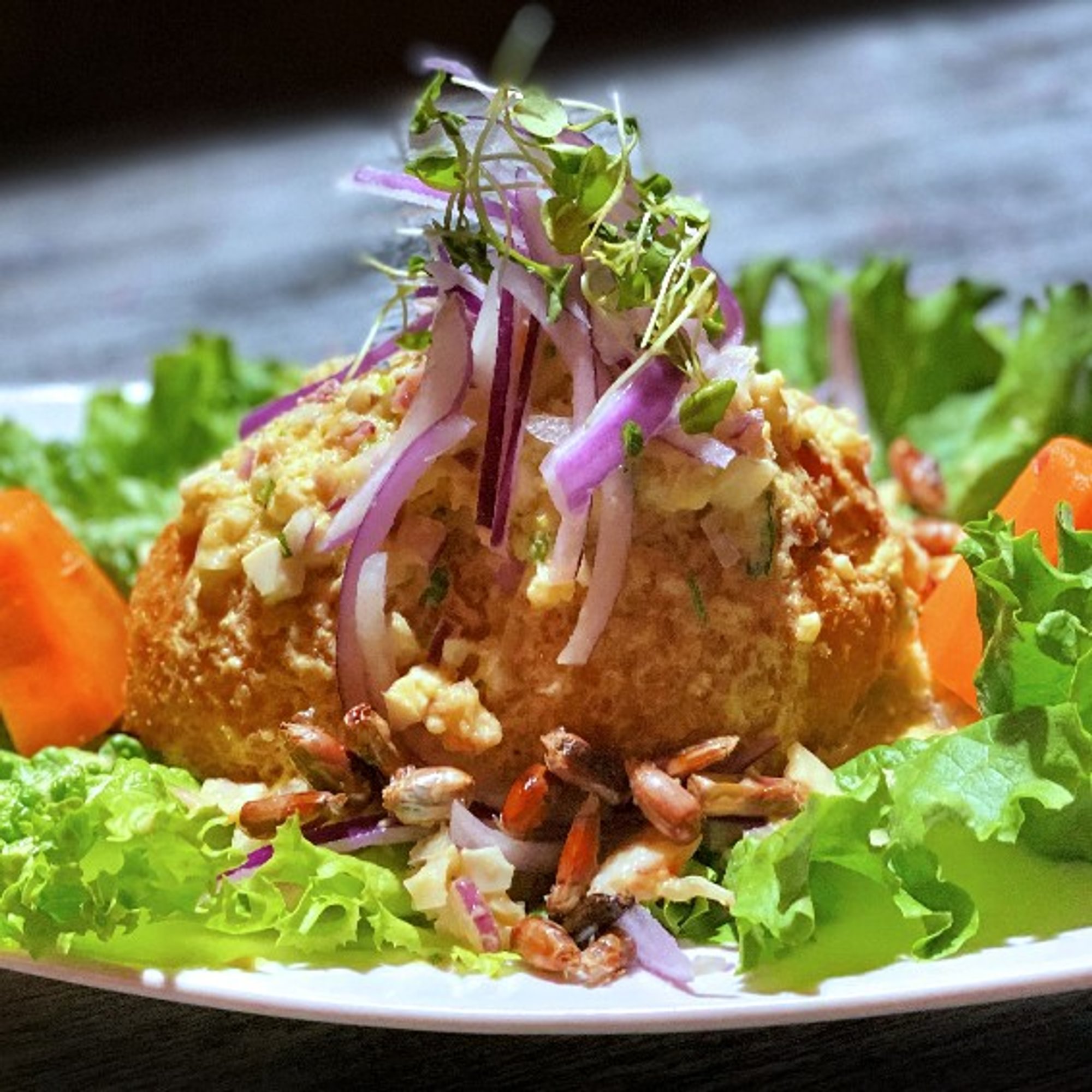Causa Crocante de Mariscos