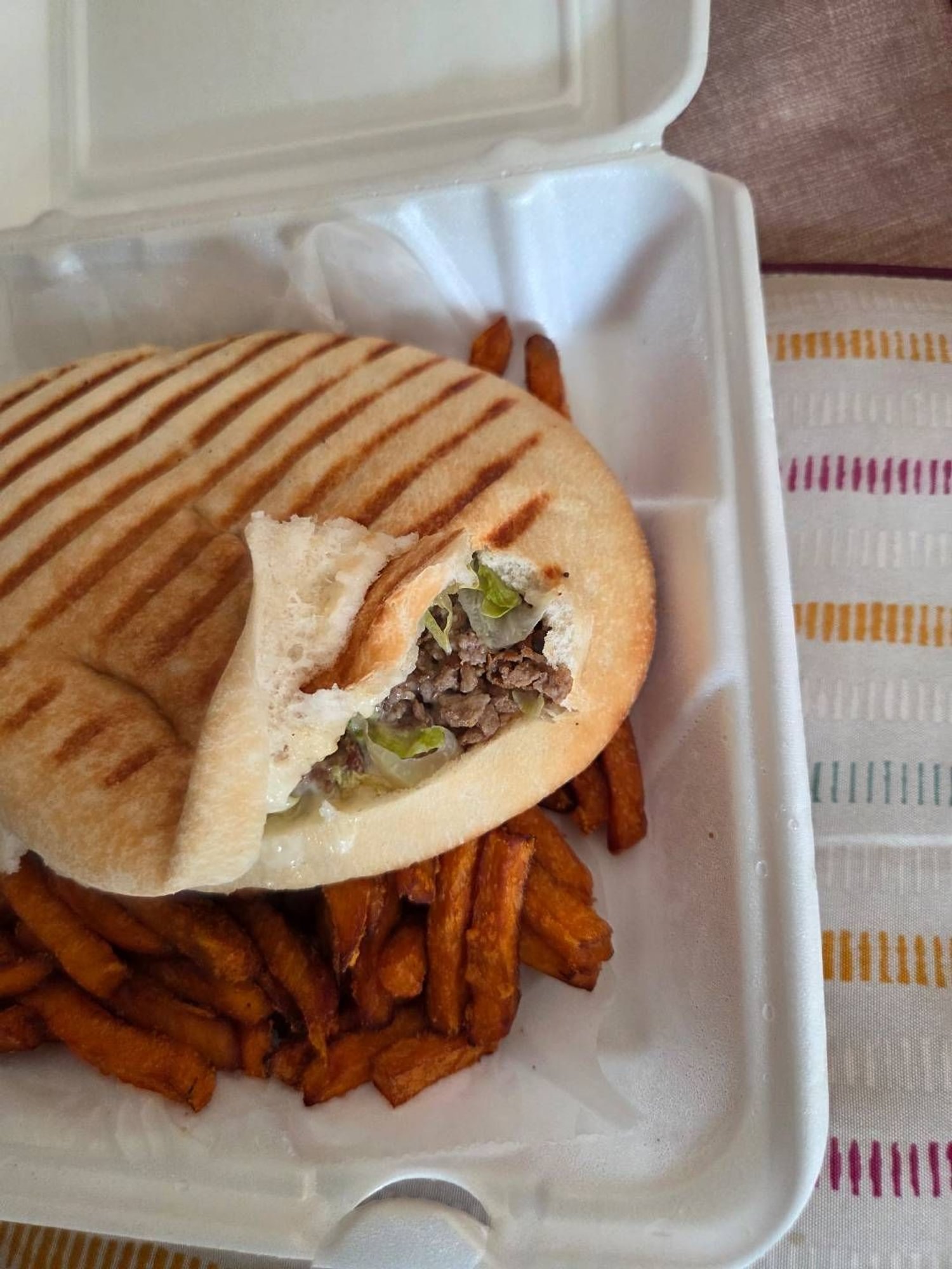 Steak & Cheese Pita