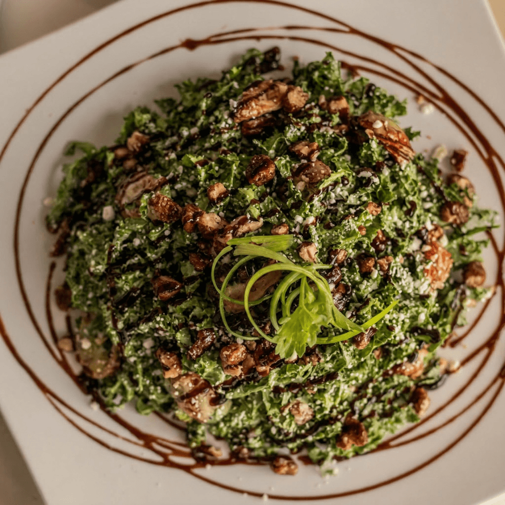 Wilted Kale with Onions & Tomatoes